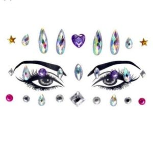 💖 Heart Single Face Gem Jewel Stickers